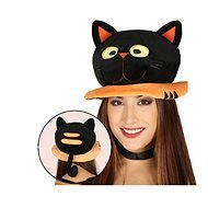 Hut - schwarze Katze - Halloween - Kostüm-Accessoire