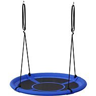 Teddies Hojdací kruh modrý 80 cm látkový výplet - Hojdačka