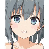 Painting by numbers - Anime girl portrait, 40x50 cm, off canvas on frame - Painting by Numbers