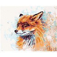Painting by Numbers - Colored Fox, 40x50 cm, stretched canvas on frame - Painting by Numbers