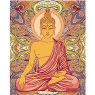 Painting by numbers - Buddha and ornaments, 40x50 cm, without frame and without turning off the canv - Painting by Numbers