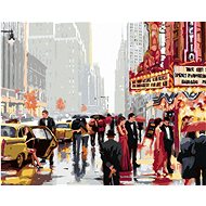 Painting by Numbers - Theatre in New York (Richard Macneil), 40x50 cm, stretched canvas on frame - Painting by Numbers