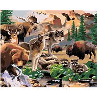 Painting by Numbers - Wild Animals in the Valley (Howard Robinson), 40x50 cm, stretched canvas on fr - Painting by Numbers