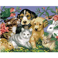 Painting by Numbers - Pets in Nature (Howard Robinson), 40x50 cm, stretched canvas on frame - Painting by Numbers