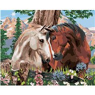 Painting by Numbers - When a Horse Falls in Love (Howard Robinson), 40x50 cm, stretched canvas on fr - Painting by Numbers