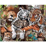Painting by Numbers - Lion, Tigers and Other Felines (Howard Robinson), 80x100 cm, off canvas - Painting by Numbers