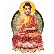 Painting by Numbers - Meditating Buddha II, 80x100 cm, stretched canvas on frame - Painting by Numbers