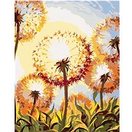 Painting by Numbers - Dandelion in the Sunlight, 80x100 cm, stretched canvas on frame - Painting by Numbers