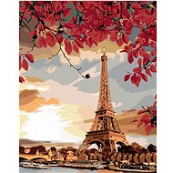 Painting by Numbers - Paris and Autumn, 40x50 cm, stretched canvas on frame - Painting by Numbers