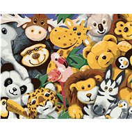 Painting by Numbers - Stuffed Animals (Howard Robinson), 40x50 cm, stretched canvas on frame - Painting by Numbers