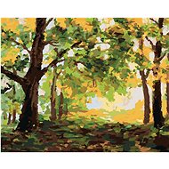 Painting by Numbers - Autumn Forest Landscape, 40x50 cm, stretched canvas on frame - Painting by Numbers