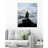 Painting by Numbers - Pilgrim over the Sea of Fog (C. D. Friedrich), 80x100 cm, stretched canvas on  - Painting by Numbers