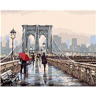 Painting by Numbers - Walking on the Brooklyn Bridge (Richard Macneil), 80x100 cm, off canvas on - Painting by Numbers