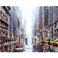 Painting by Numbers - Busy Street in New York II (Richard Macneil), 80x100 cm, stretched canvas on f - Painting by Numbers