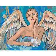 Painting by Numbers - Christmas Angel, 40x50 cm, stretched canvas on frame - Painting by Numbers
