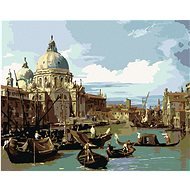 Malování podle čísel - Vstup do Canal Grande v Benátkách (Canaletto), 40x50 cm, bez rámu a bez vypnu - Malování podle čísel