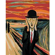 Painting by Numbers - Shout and Hat - inspiration by E. Munch, 40x50 cm, stretched canvas on frame - Painting by Numbers