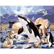 Painting by Numbers - Animals in the Polar Kingdom (Howard Robinson), 40x50 cm, off canvas on - Painting by Numbers