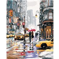 Painting by Numbers - Yellow Taxis in New York (Richard Macneil), 40x50 cm, stretched canvas on fram - Painting by Numbers