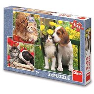 Animal friends 3x55 puzzle - Jigsaw Puzzle