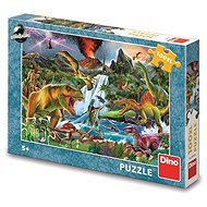 Harcoló dinoszauruszok 100 XL puzzle - Puzzle
