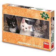 Three kittens 150 panoramic puzzle - Jigsaw Puzzle