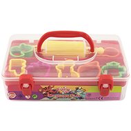 Teddies Plasticine NARA 550g 7 pcs with rulers 7 pcs with roller in plastic box - Modelling Clay