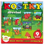 Teddies Cubes cube wooden My first animals forest - Wooden Blocks