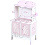 DeCuevas 54846 Wooden wardrobe for dolls with play centre NIZA 2022 - Doll Furniture
