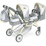 DeCuevas 80347 Folding stroller for twin dolls 3 in 1 with backpack PIPO 2022 - 81 cm - Doll Stroller