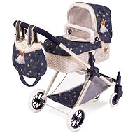 DeCuevas 80732 3-in-1 XL Doll Stroller with Classic Gold Bag 2020 - 81 cm - Doll Stroller