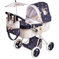 DeCuevas 85032 Classic Gold Folding Doll Stroller with Umbrella and Accessories 2020 - 60 cm - Doll Stroller
