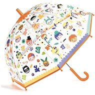 Djeco Gyönyörű dizájnos esernyő - Arcok - Esernyő gyerekeknek