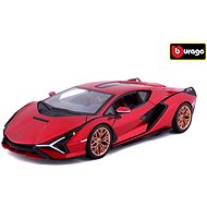 Bburago 1:24 Plus Lamorghini Sian FKP37 - Red - Metal Model