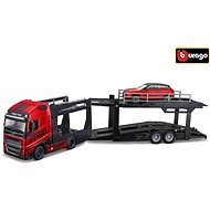 Bburago 1:43 STR FIRE Multicar Carrier - Volvo FH16 w/Land Rover LRX Concept - Metal Model