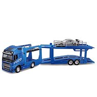 Bburago 1:43 STR FIRE Multicar Carrier - Volvo FH16 w/Porsche 911 GT2 RS - Metal Model