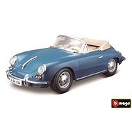 Bburago Porsche 356B Cabriolet 1961 blue 1:18 - Metal Model