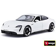 Bburago 1:24 Porsche Taycan Turbo S 2019 Carrara White - Metal Model