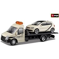 Bburago 1:43 Tow truck + VW Polo GTI white - Metal Model