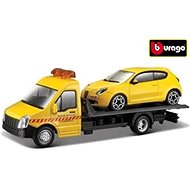Bburago 1:43 Tow Truck + Alfa Mito yellow - Metal Model