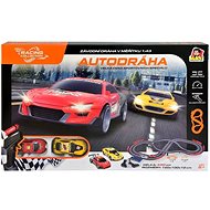 Autodrome, 2 cars, 2 drivers, with EU adapter, track length 440 cm, 120 x 100 x 12 cm - Slot Car Track