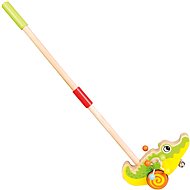 Crocodile rider on a pole - Push Toy