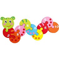Puzzle with numbers, earthworm - Creative Toy