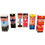 Folding cubes, profession - Wooden Blocks