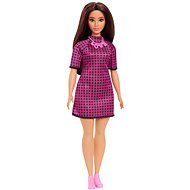 Barbie Model - Black and Pink Plaid Dress - Doll