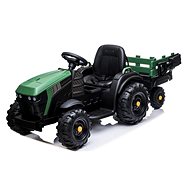 Children's electric tractor with trailer, 12 V, two motors, MP3 - Children's Electric Tractor