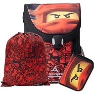 LEGO Ninjago Red EASY - school bag, 3 piece set - Briefcase