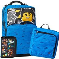 LEGO CITY Police Adventure Optimo Plus - iskolai hátizsák, 3 részes készlet - Iskolatáska