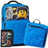LEGO CITY Police Adventure Optimo Plus - school backpack, 3 piece set - School Backpack