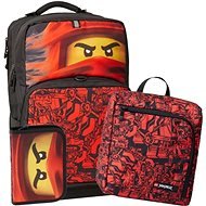 LEGO Ninjago Red Maxi Plus - school backpack, 3 piece set - School Backpack